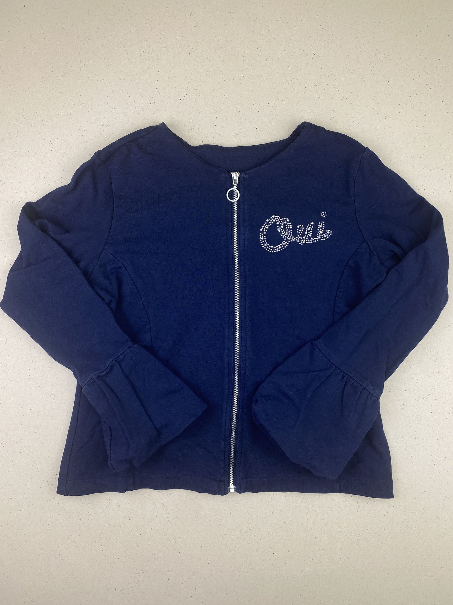 Felpa girocollo con zip