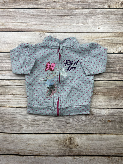Felpa con zip senza cappuccio
