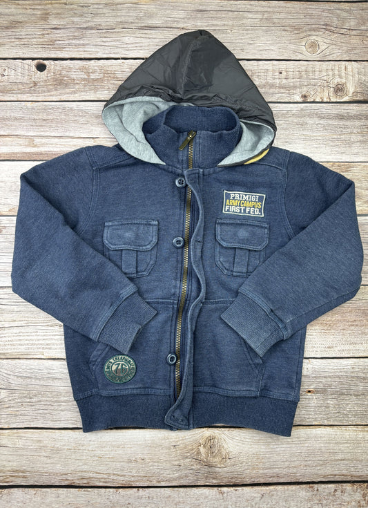 Felpa con zip e cappuccio