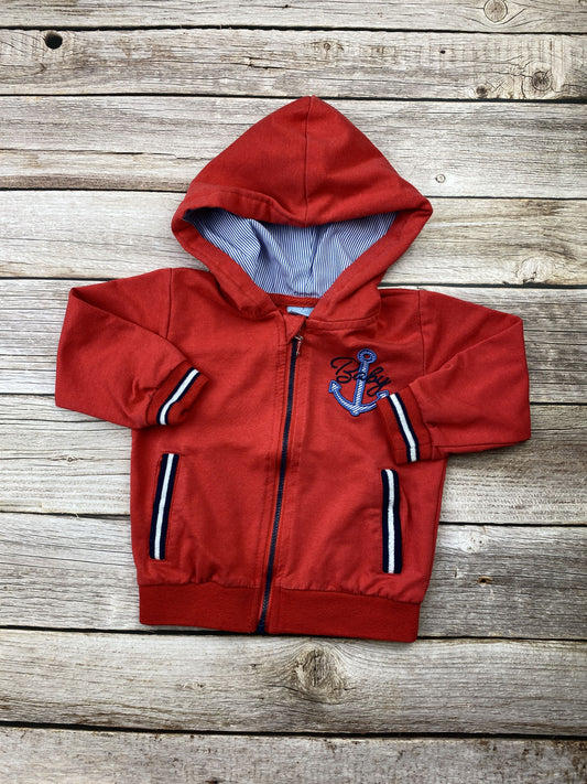 Felpa con zip e cappuccio