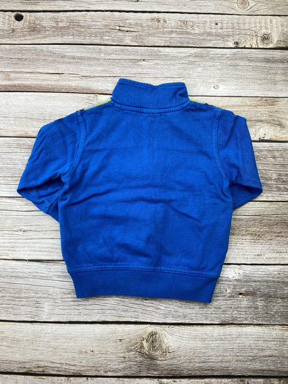 Felpa con zip senza cappuccio
