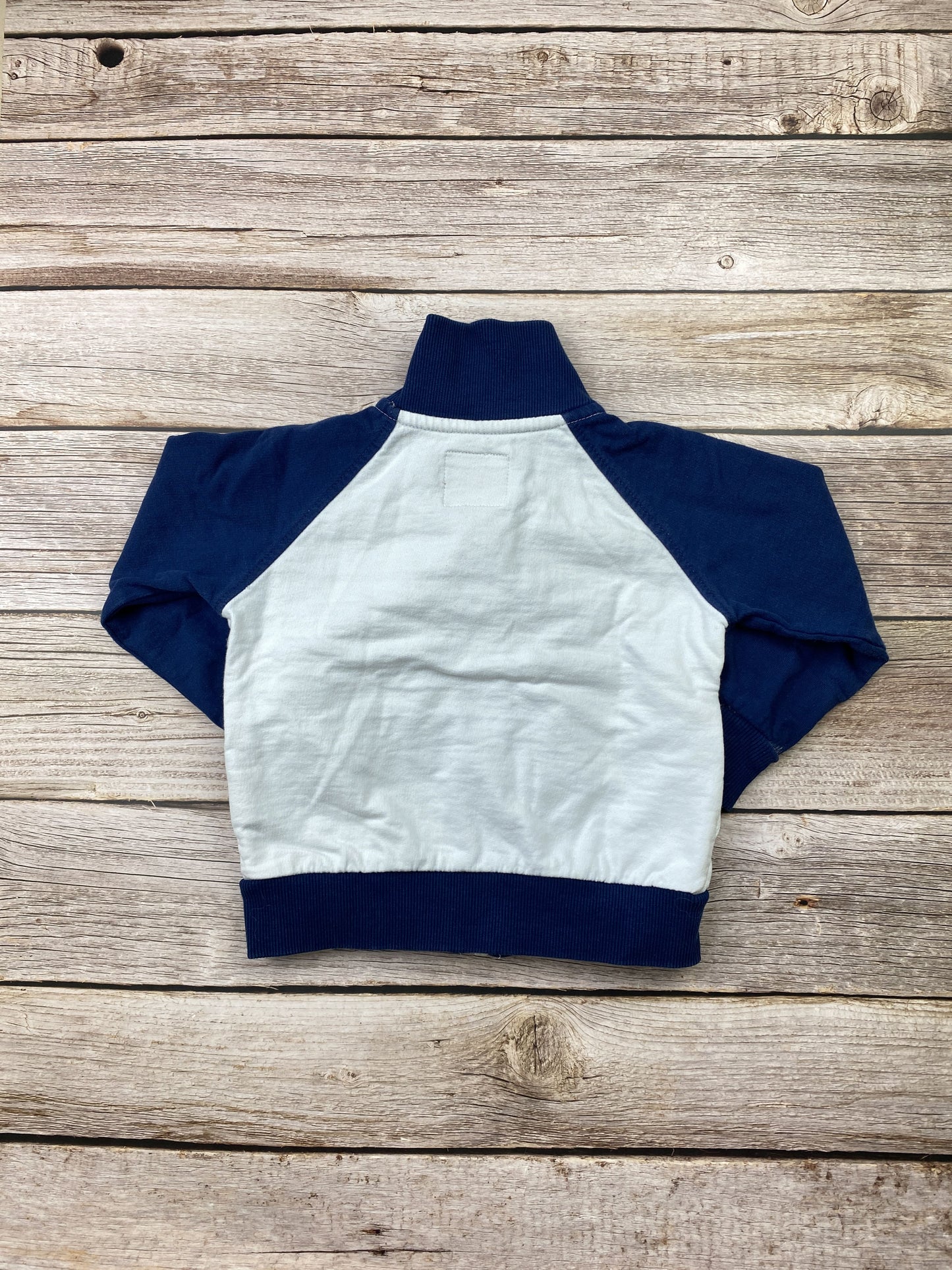 Felpa con zip senza cappuccio