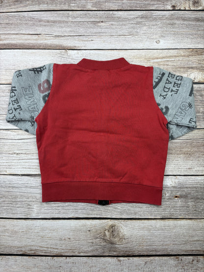 Felpa girocollo con zip