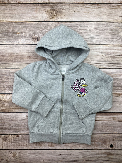 Felpa con zip e cappuccio