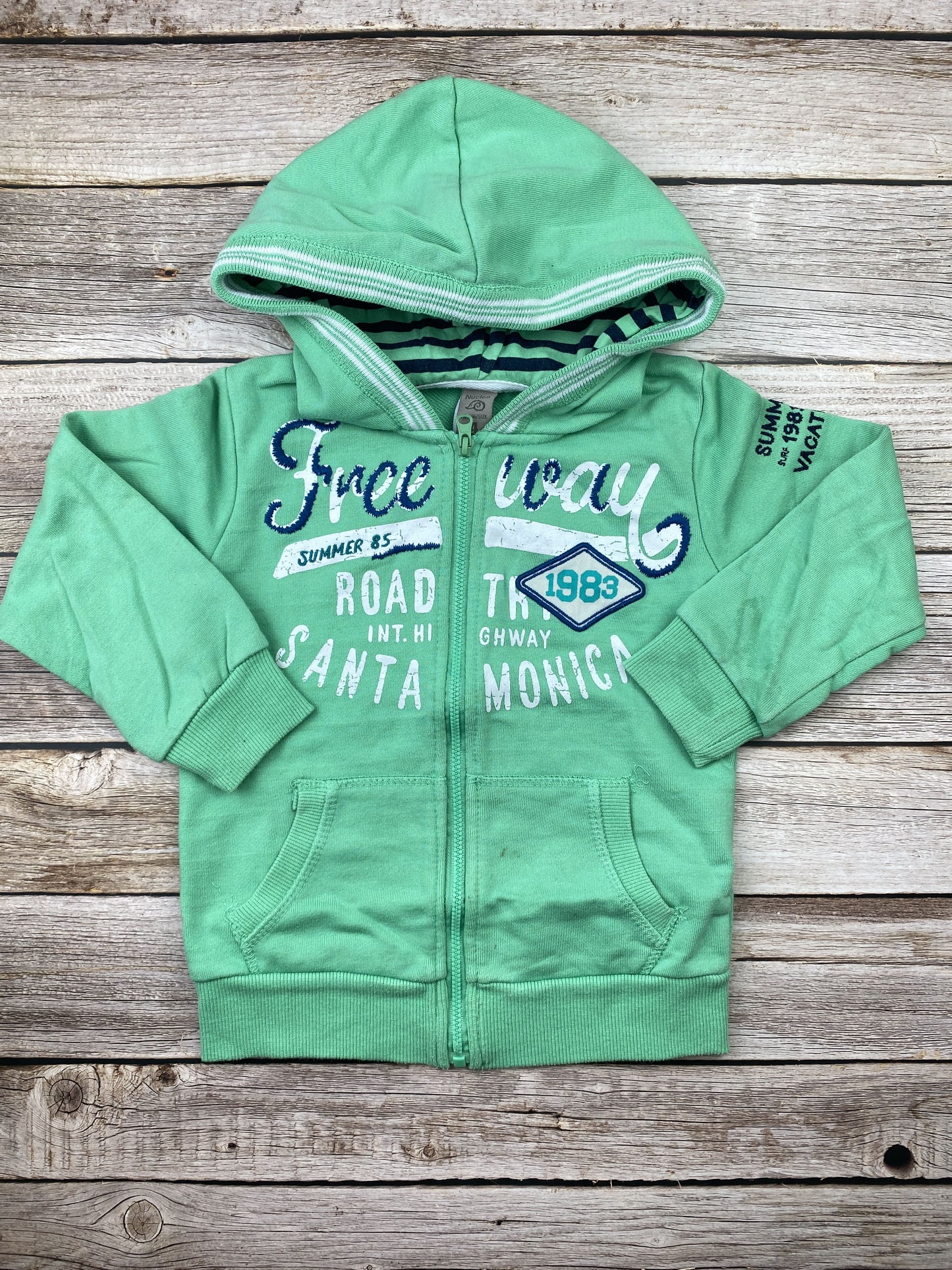 Felpa con zip e cappuccio