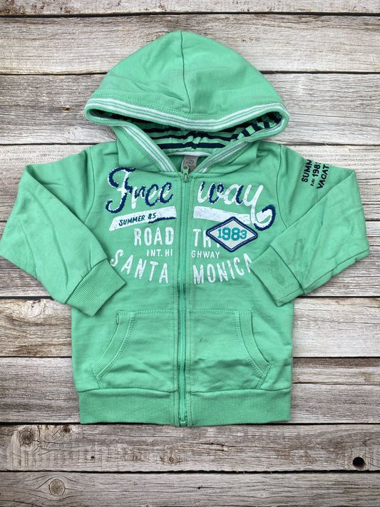 Felpa con zip e cappuccio