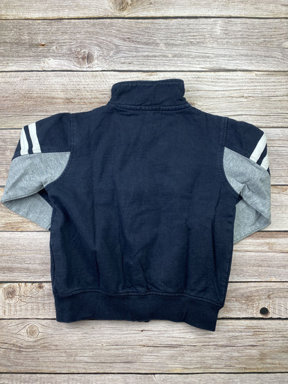 Felpa girocollo con zip