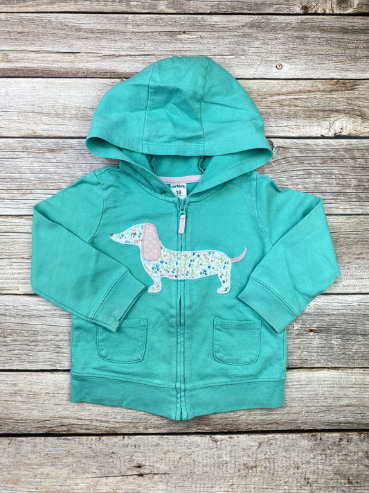 Felpa con zip e cappuccio