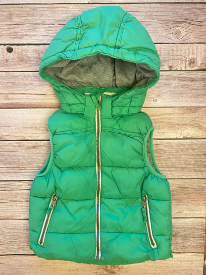 Gilet imbottito con cappuccio staccabile