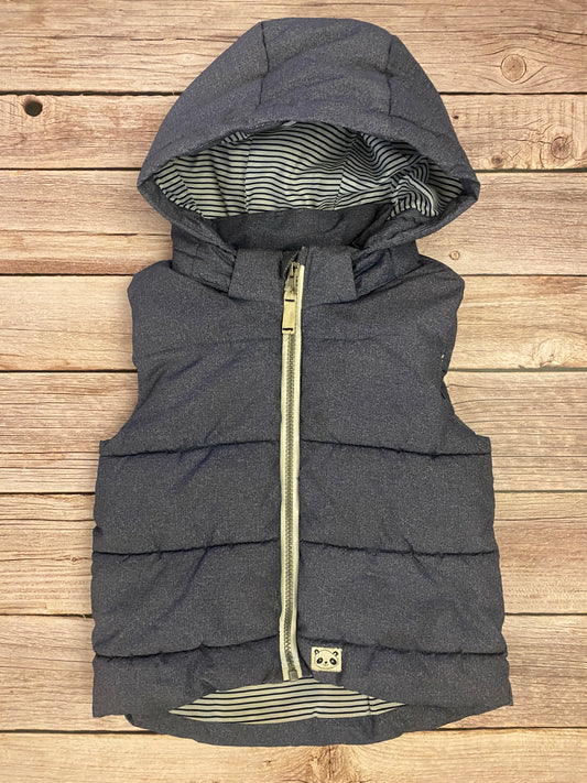 Gilet imbottito con cappuccio staccabile