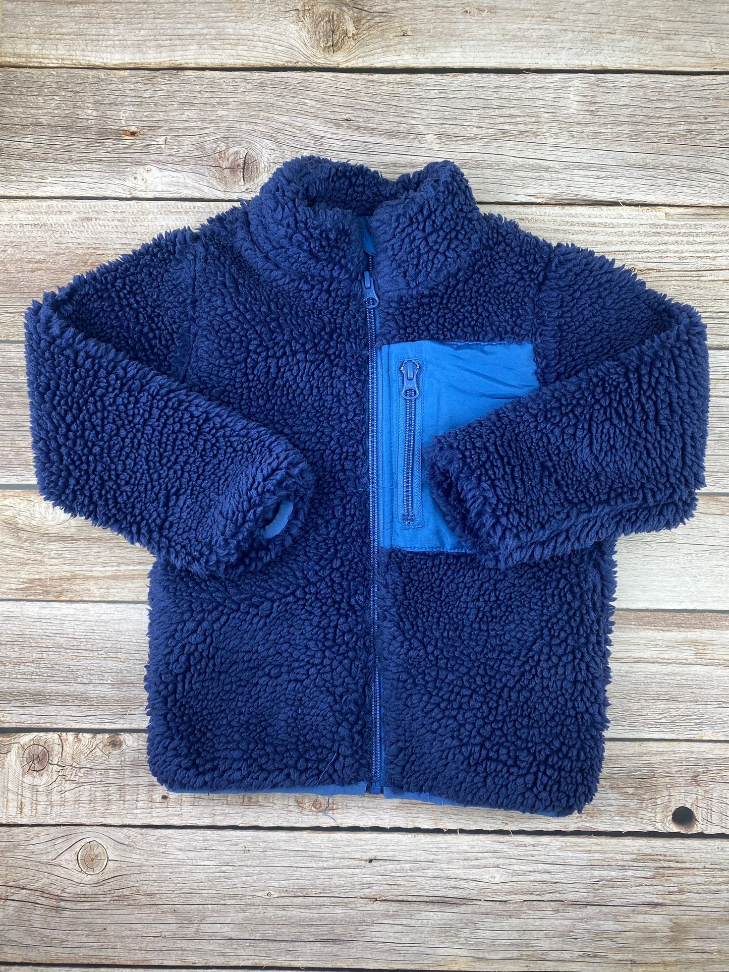Giacca in pile sherpa
