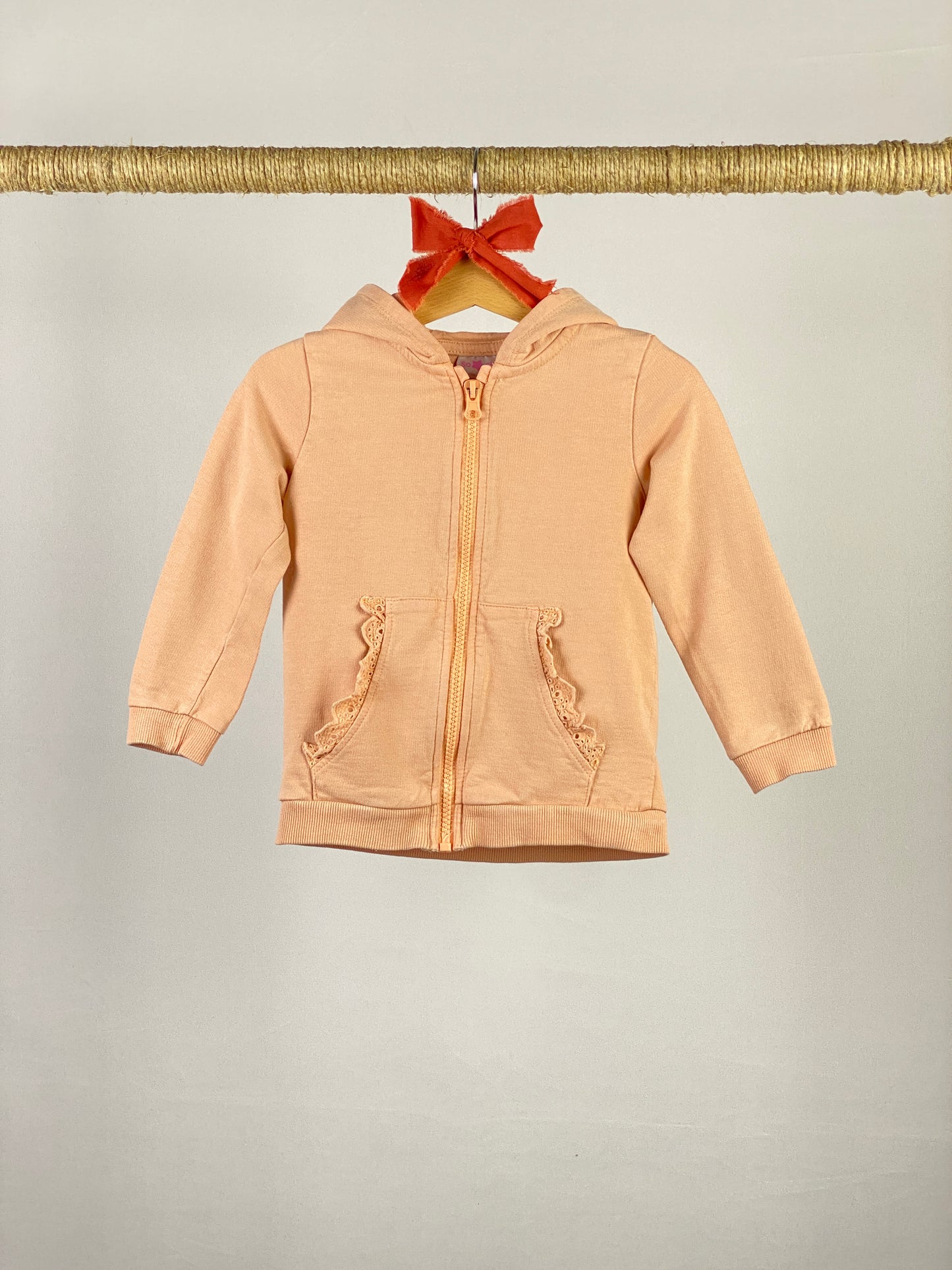 Felpa full zip con cappuccio