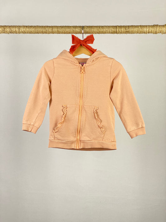 Felpa full zip con cappuccio