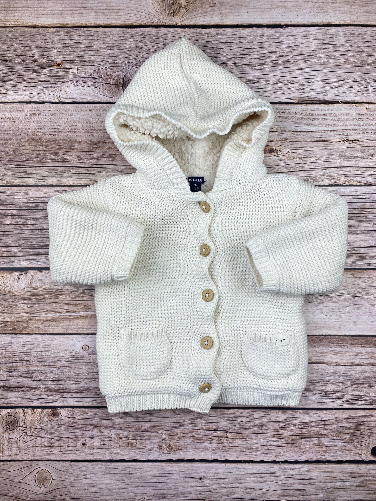 Cardigan imbottito in maglia