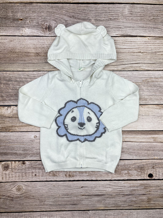 Maglione con zip e cappuccio