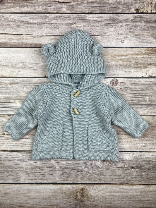 Maglione/giacca in cotone con cappuccio