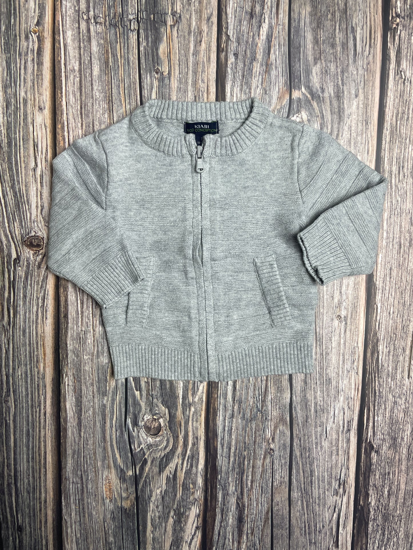 Maglione in cotone con zip