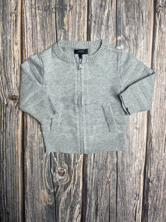 Maglione in cotone con zip