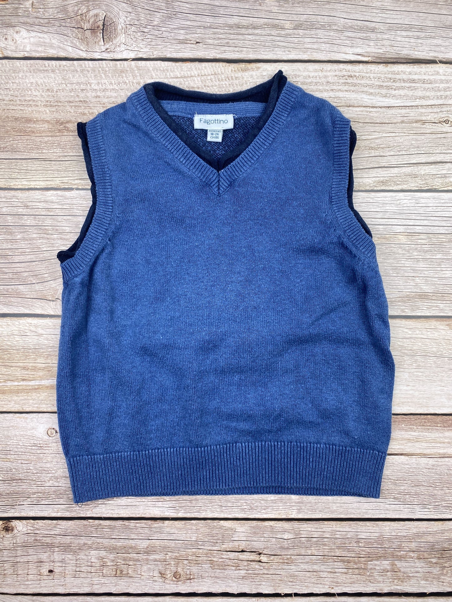 Maglione in cotone senza manica