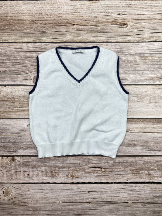 Maglione in cotone senza manica