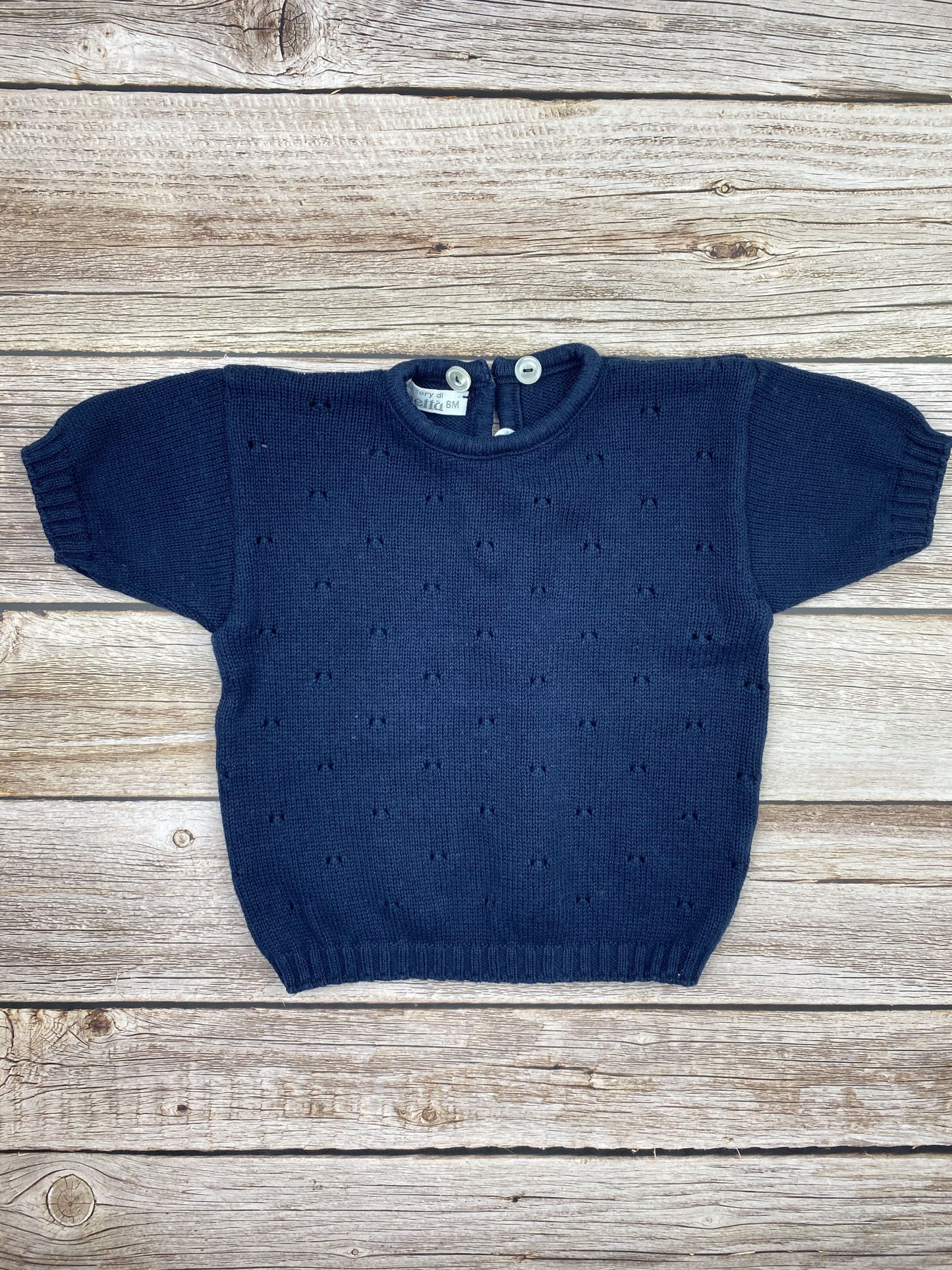 Maglione manica corta in cotone