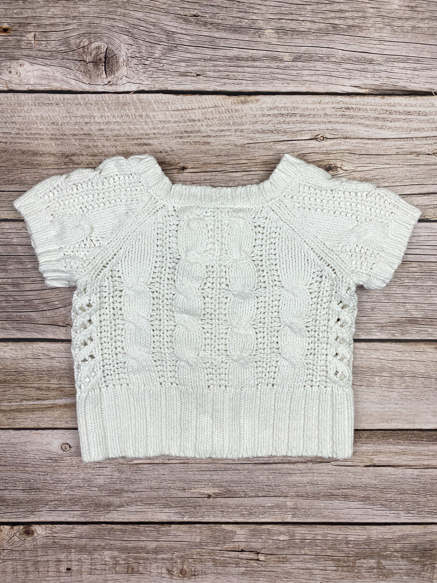 Maglione manica corta in cotone