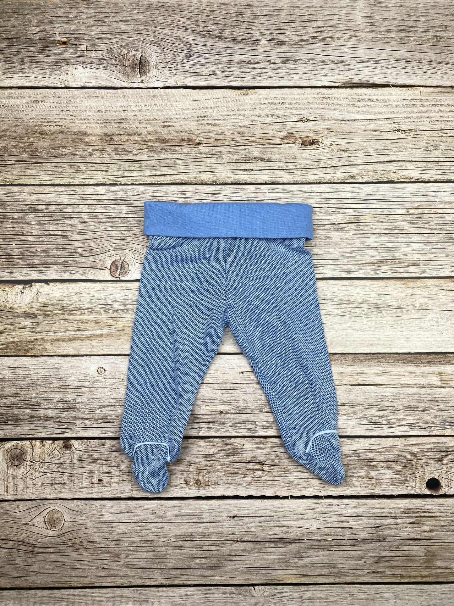 Pantalone con piedini in maglia di cotone