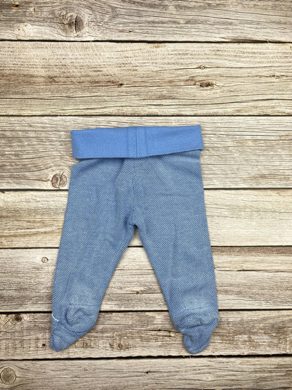 Pantalone con piedini in maglia di cotone