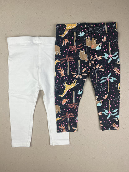 Set due pantaloni leggins