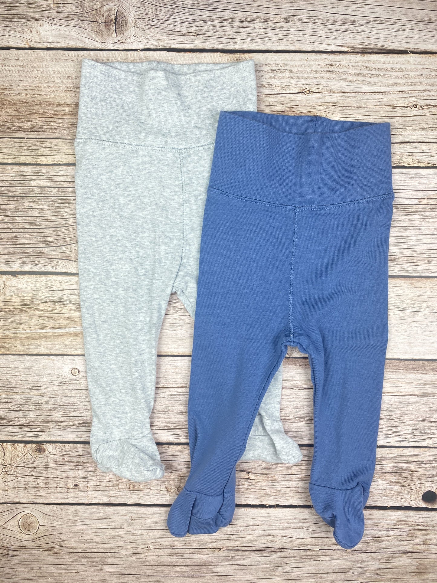 Set due pantalone leggins con piedini