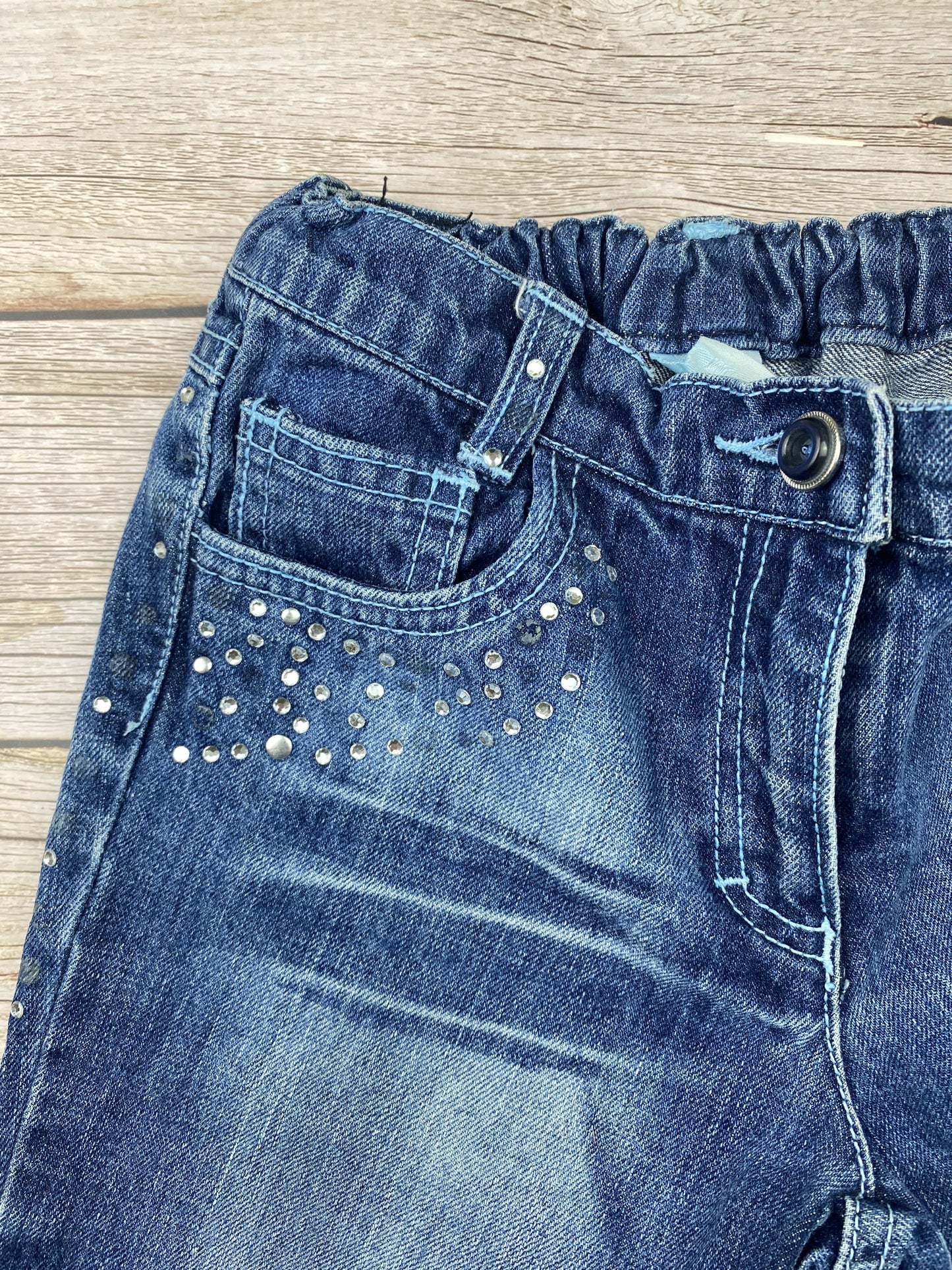 Pantalone in jeans al ginocchio