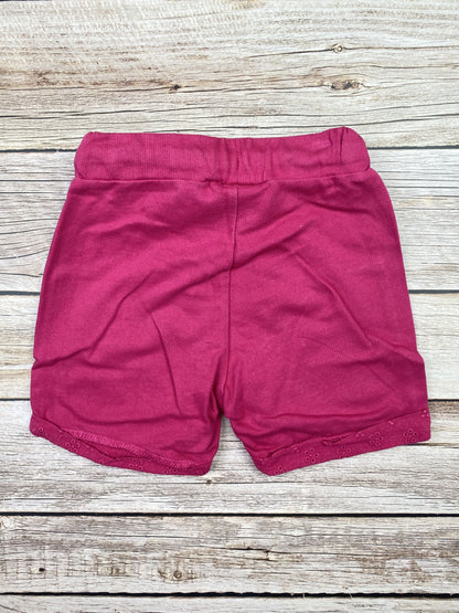 Pantaloncino in felpa e sangallo