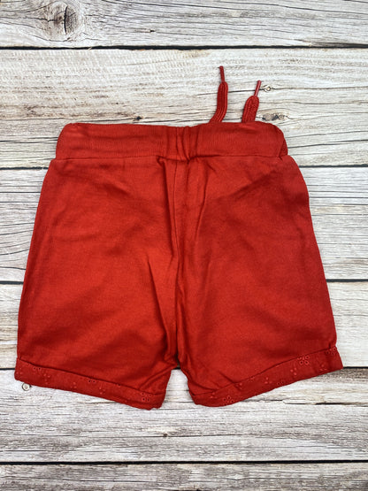 Pantaloncino in felpa e sangallo