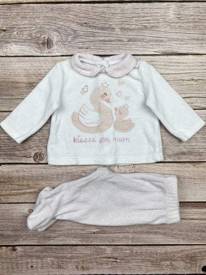 Pigiama manica lunga pantaloni con piedini