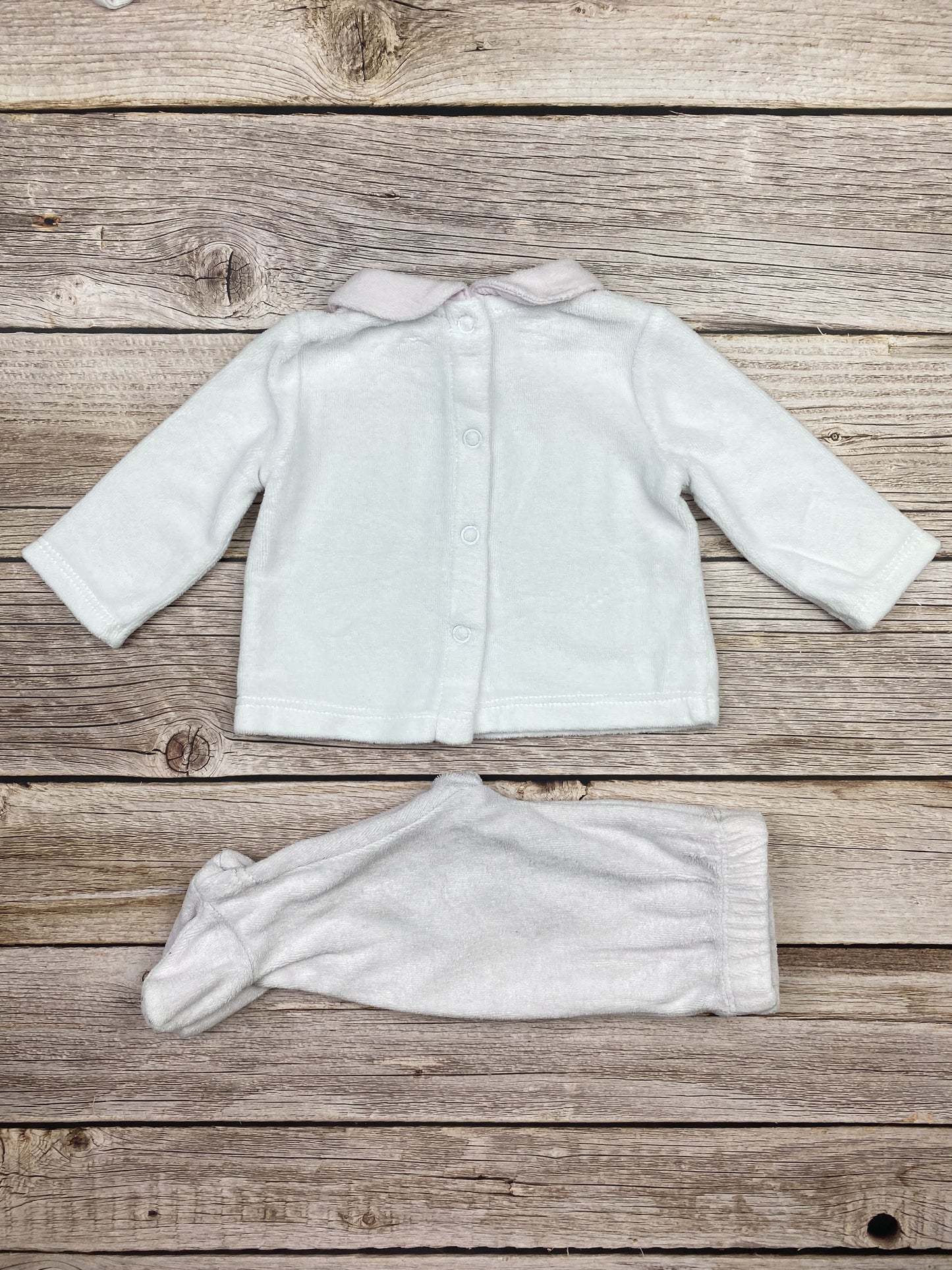 Pigiama manica lunga pantaloni con piedini