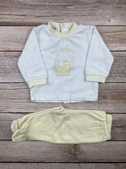 Set felpa girocollo e pantalone