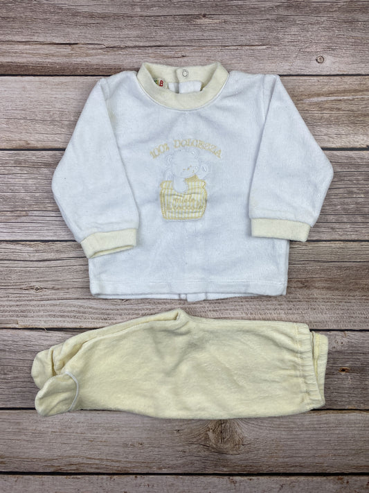 Set felpa girocollo e pantalone