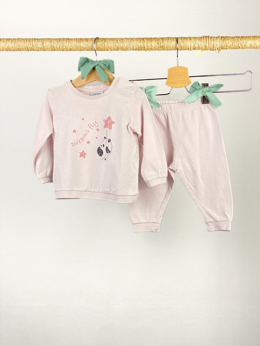 Pigiama con t-shirt e pantalone corti