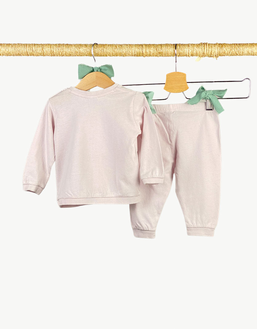 Pigiama con t-shirt e pantalone corti
