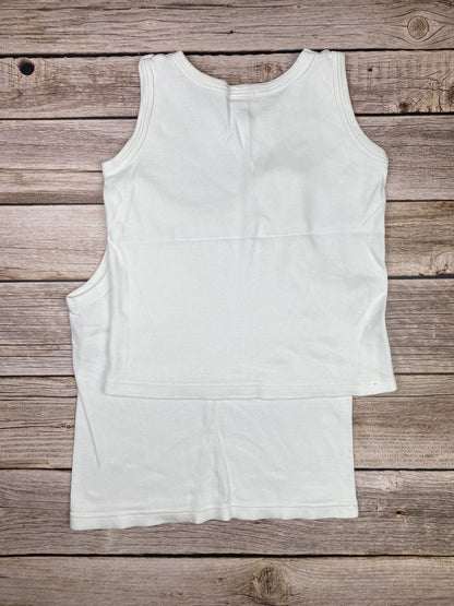 Set due t-shirt senza manica