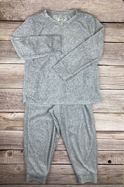 Set felpa girocollo e pantalone