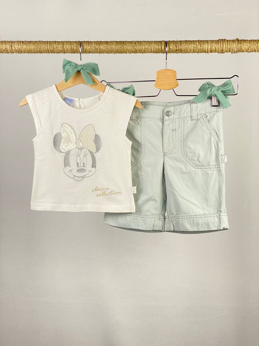Set t-shirt manica corta e pantaloncino cargo