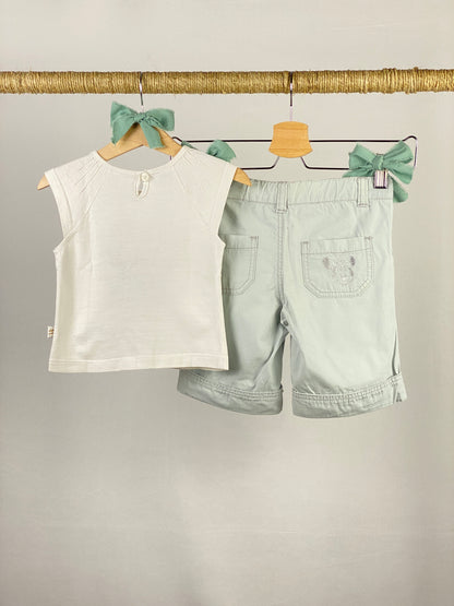 Set t-shirt manica corta e pantaloncino cargo