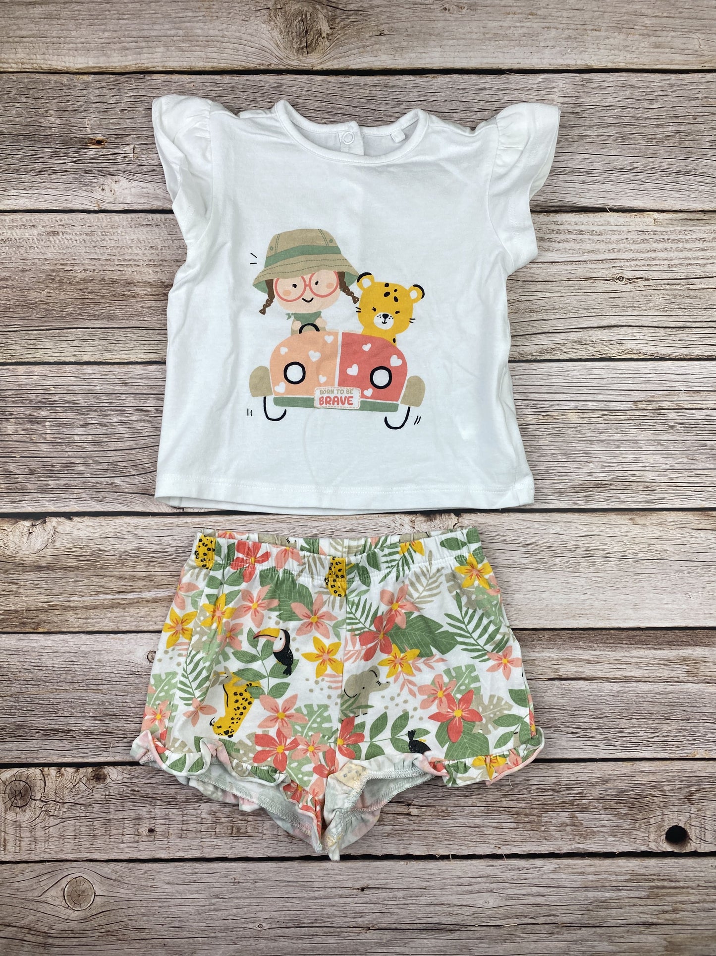 Set T-shirt manica corta e pantalone