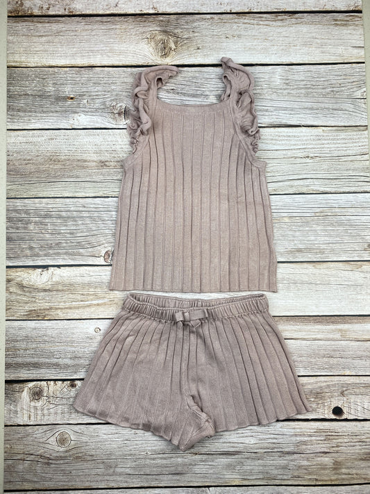Set T-shirt senza manica e pantaloncino