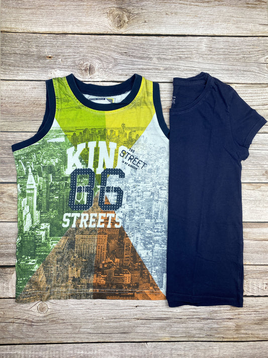 Set t-shirt senza manica e t-shirt manica corta
