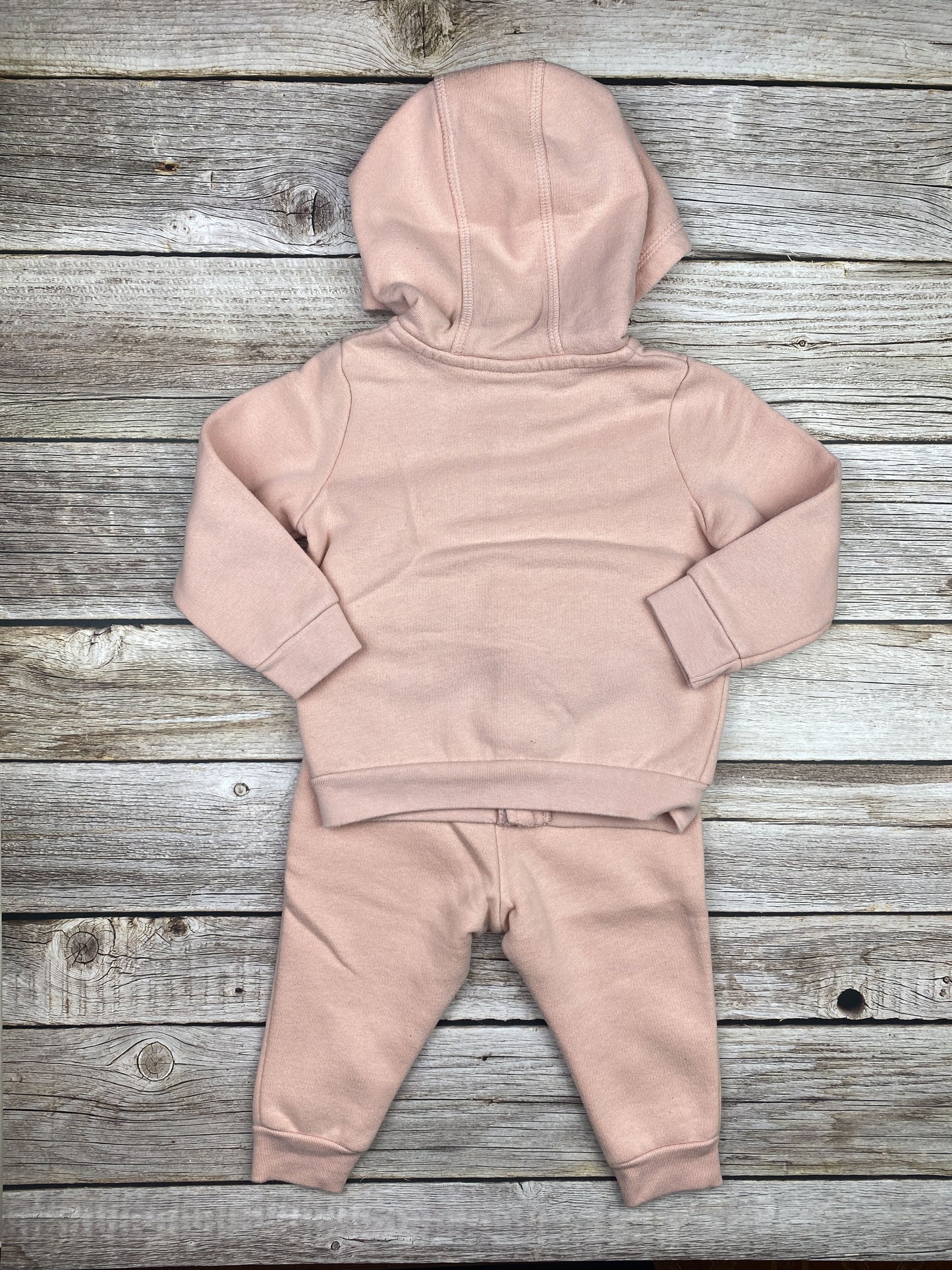 Set Felpa con cappuccio e zip, pantalone