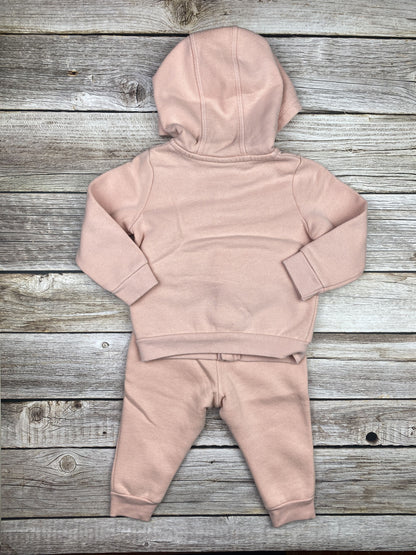 Set Felpa con cappuccio e zip, pantalone