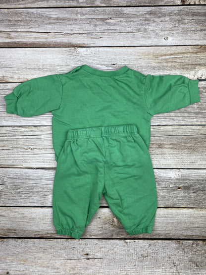 Set felpa girocollo e pantalone in jersey