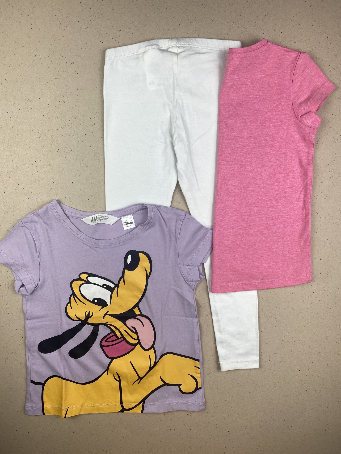 Set due t-shirt manica corta e pantalone leggins